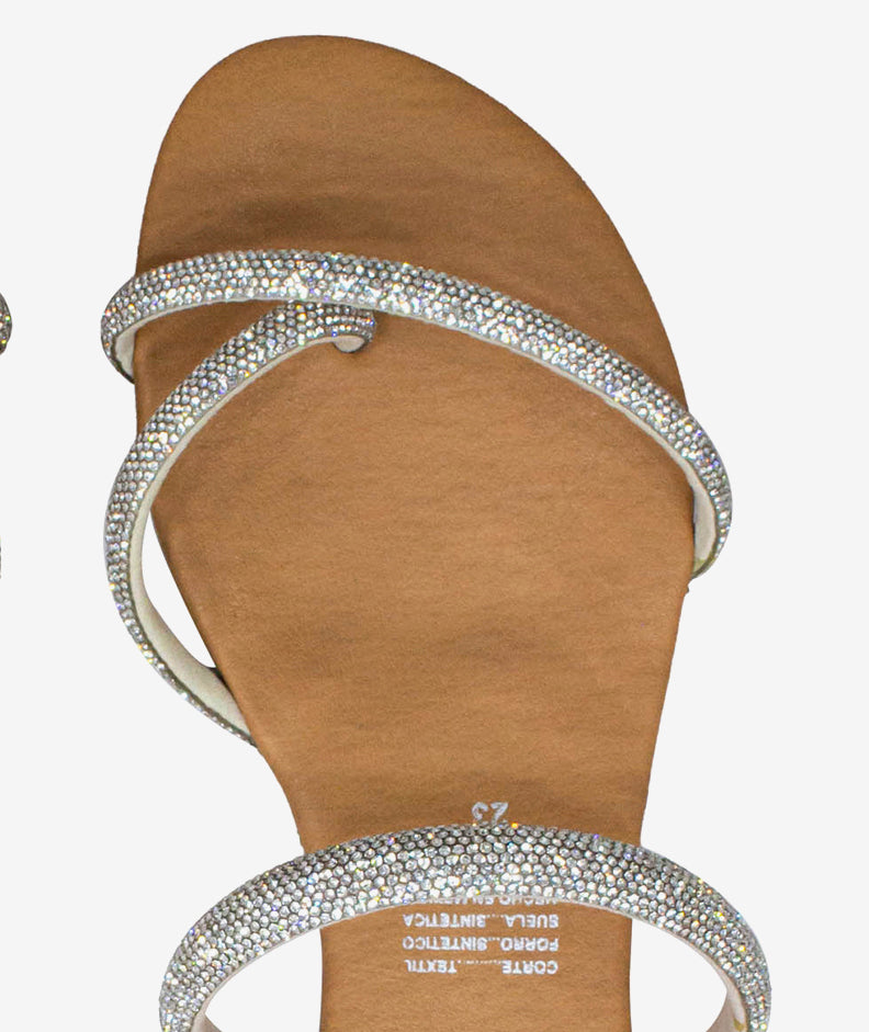 Sandalias Jema Plata 1030